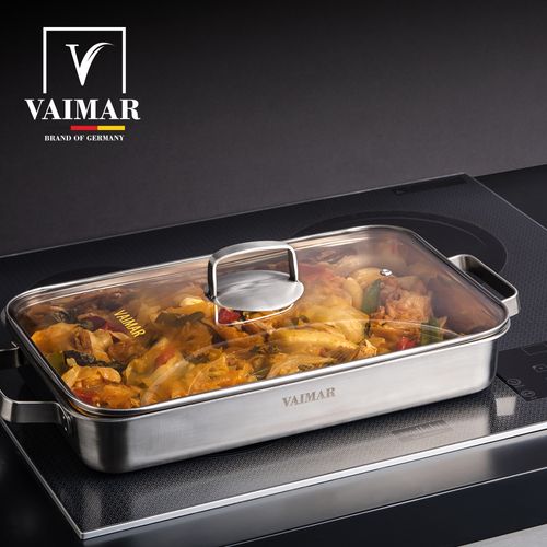 바이마르 히든쉐프 와이드 직사각팬+뚜껑