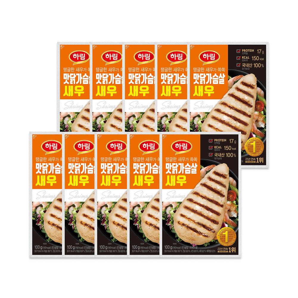 [하림] 맛닭가슴살 새우 100g 10개