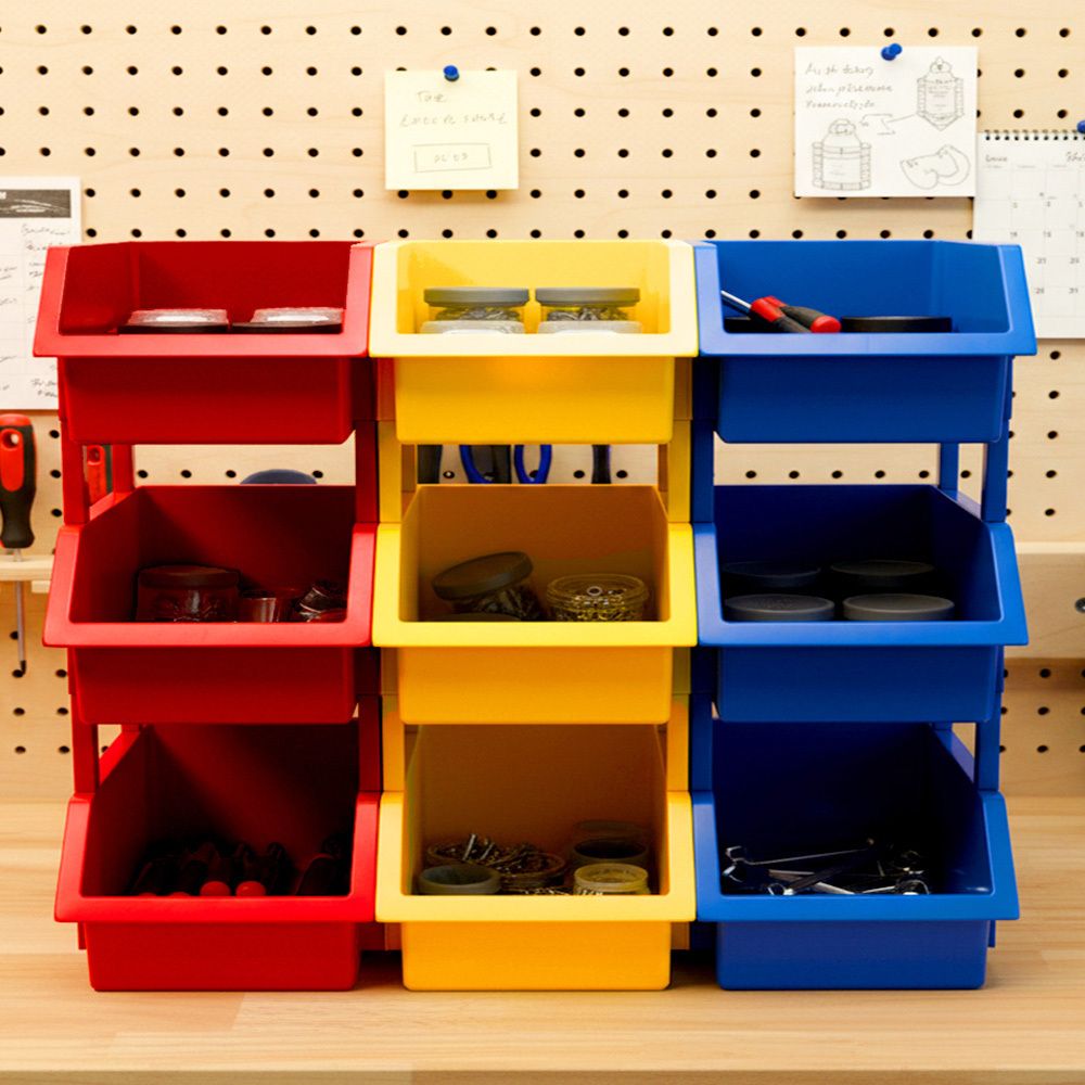 [보노하우스] 워크박스 부품정리함 9P 공구함 부품상자 DIY 작업실 수납