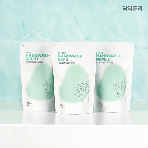 닥터퓨리 촉촉한 거품형 핸드워시 250ml x 3개 파우더향