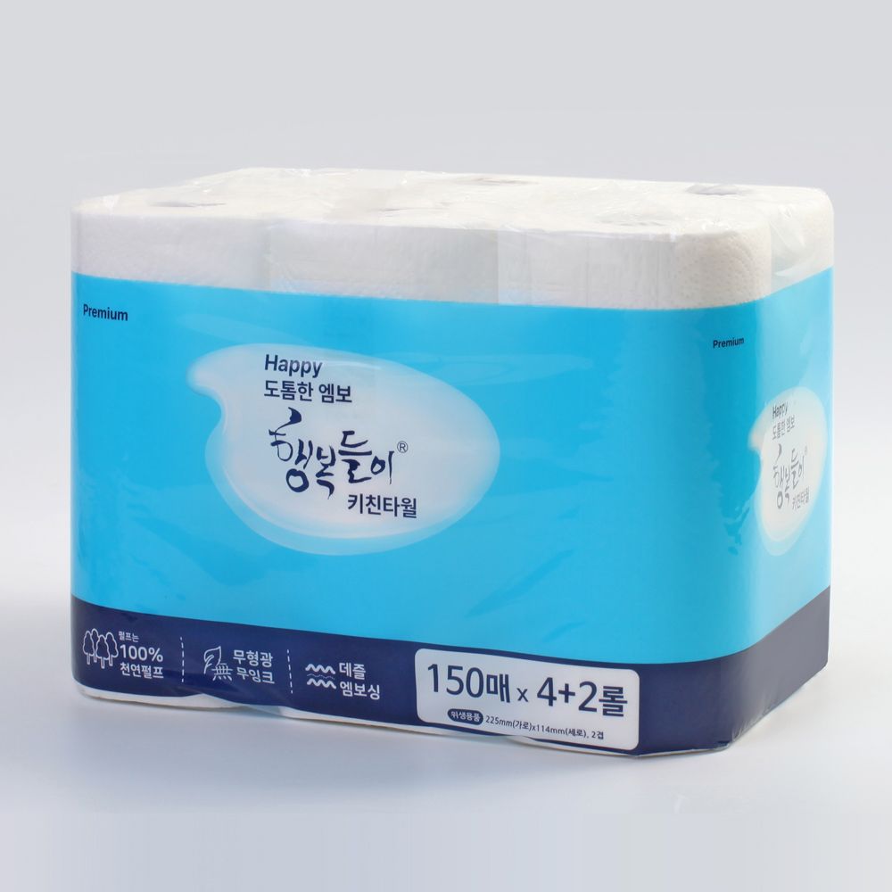 행복이오는집 키친타올 150매 * 6롤