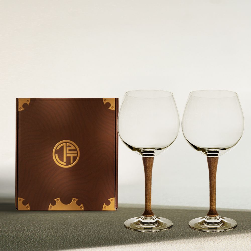 그루 크리스탈 와인잔 술잔 고블렛잔 막걸리잔 길(일자형) 와이드 2p 선물세트