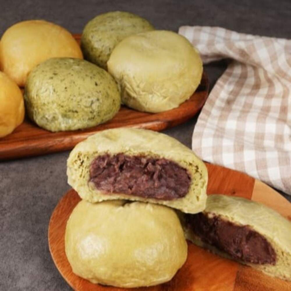 [산지직송] 우리밀 우리팥 하동녹차찐빵 1봉지(5개입)