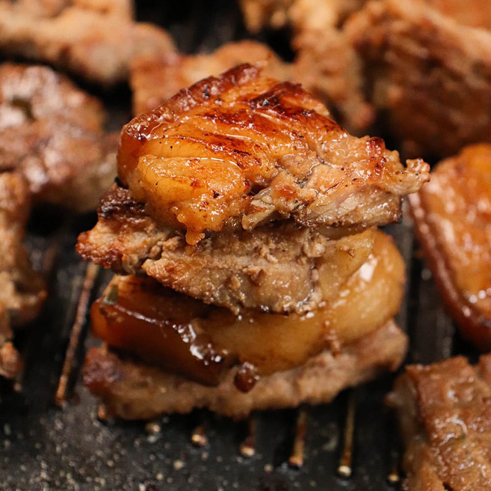 쫀득한 제주흑돼지 칼집 양념구이 1.2kg + 1.2kg