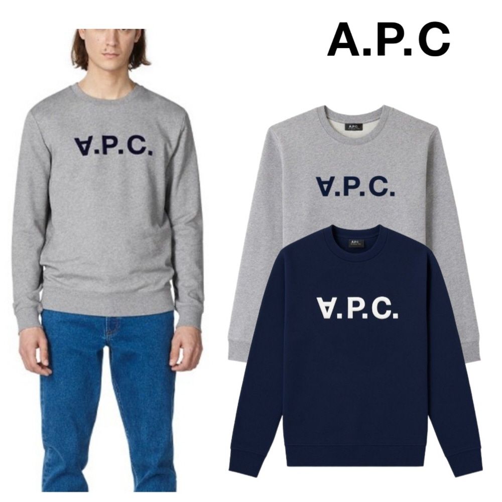 [병행수입] APC 아페세 로고 남녀공용 맨투맨