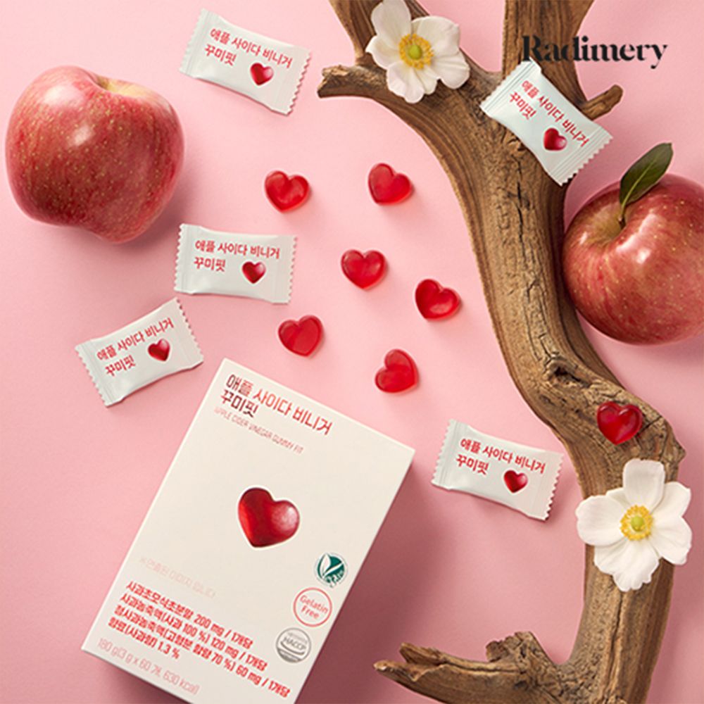 [라디메리] 애플 사이다 비니거 꾸미핏 1박스(60개입)