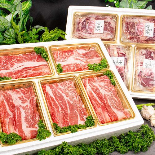 프리미엄 국내산 특등심 200g 5팩 선물세트 2종