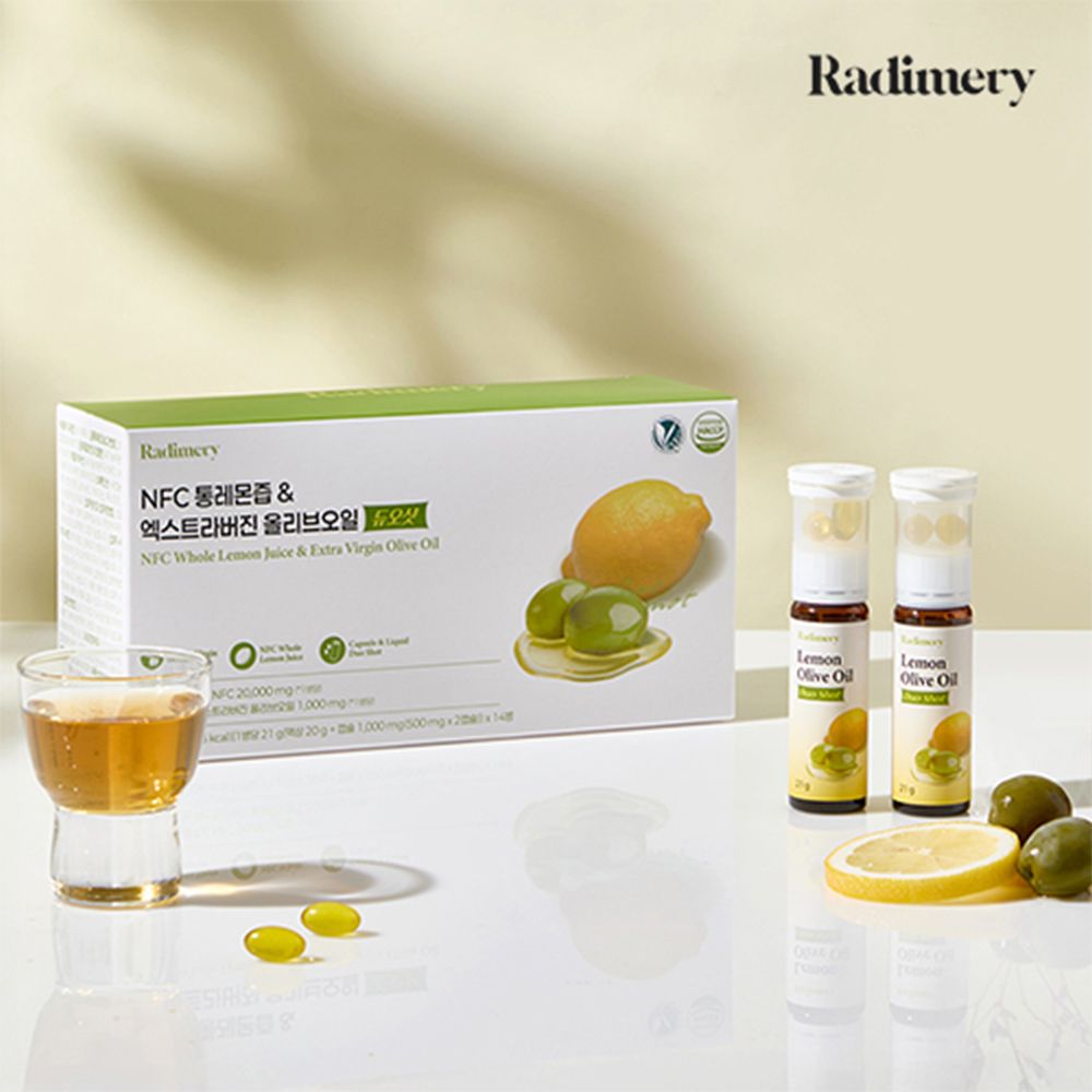 [라디메리] NFC 통레몬즙/올리브오일 듀오샷 1박스(14병)
