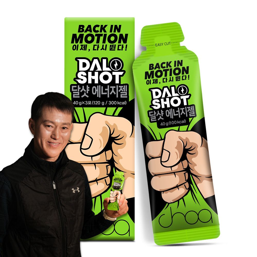 [오픈특가] 정석근 감독의 배합 노하우 그대로! '달샷 에너지젤' (40g x 3개입)