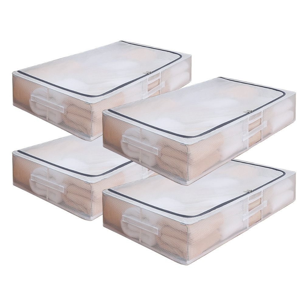 [보노하우스] 익스 접이식 언더베드 이불 정리함 56L 2개+2개 옷 정리함