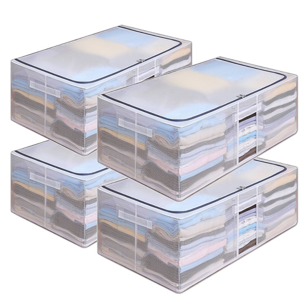 [보노하우스] 익스 접이식 언더베드 이불 정리함 90L 2개+2개 옷 정리함