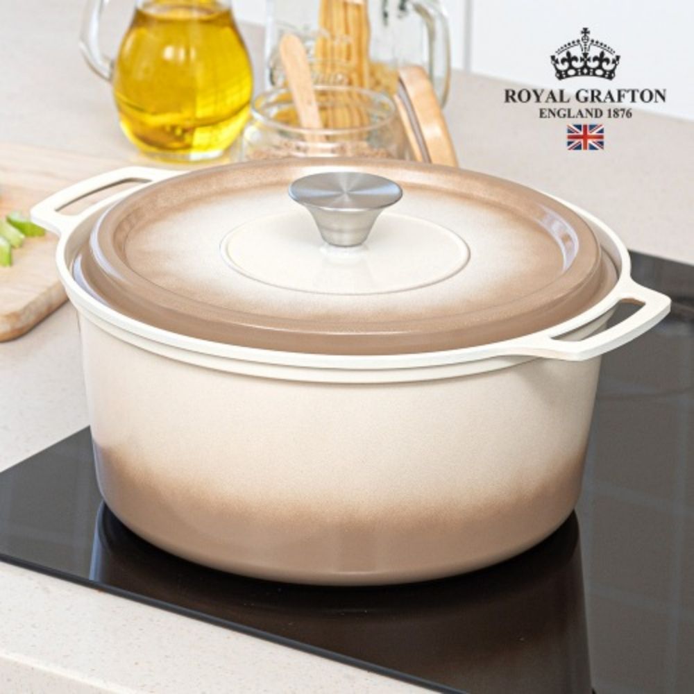 [로얄그래프톤] 브뤼에 IH 저수분 세라믹 양수냄비 24cm