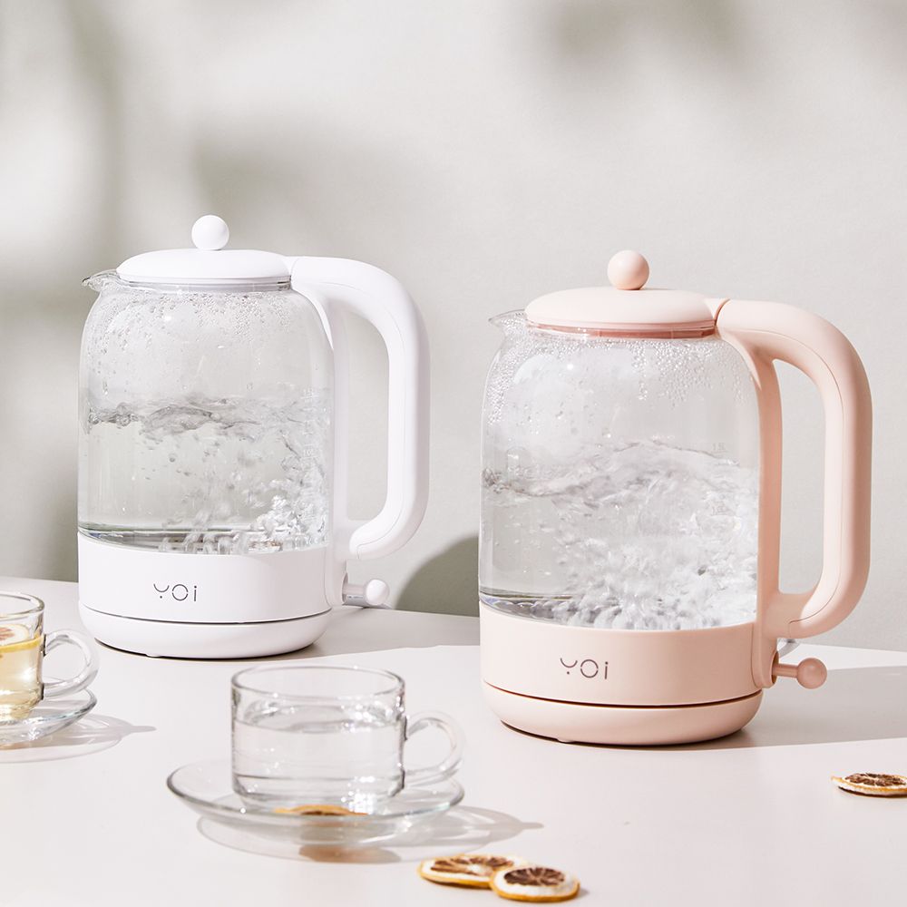 [요아이] 내열유리 쾌속가열 전기포트 전기주전자 YEK-221