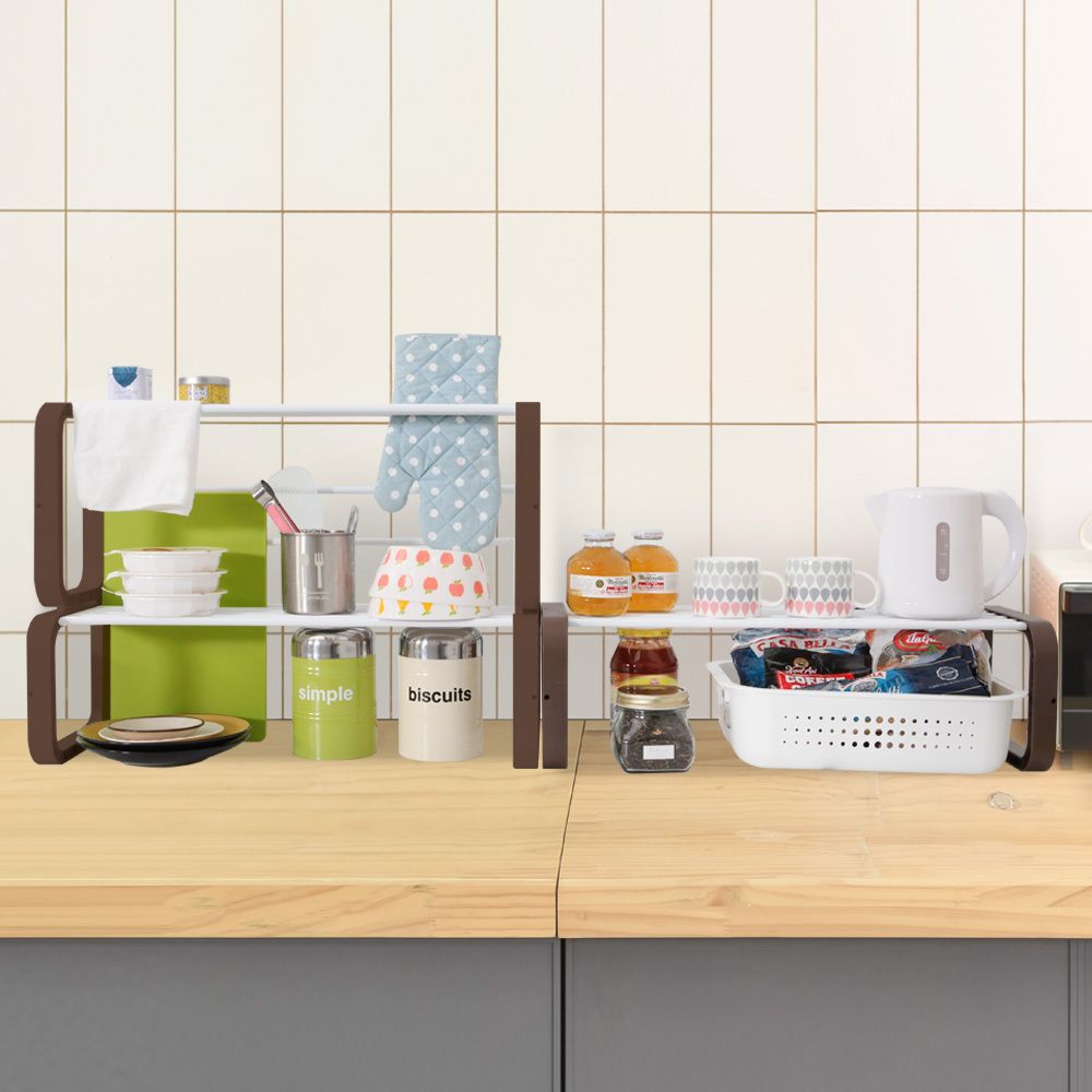 [보노하우스] 1+1 스마트 스틸랙 50cm 1단 (총 2개) 신발 화분 주방 다용도 수납 정리대 