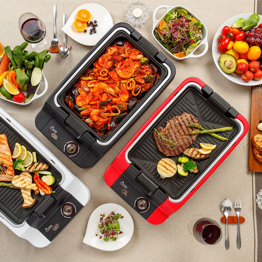 [에이원그릴] 연기먹는 정통그릴 에이원그릴 K100 안방그릴 냄새방지 전기그릴