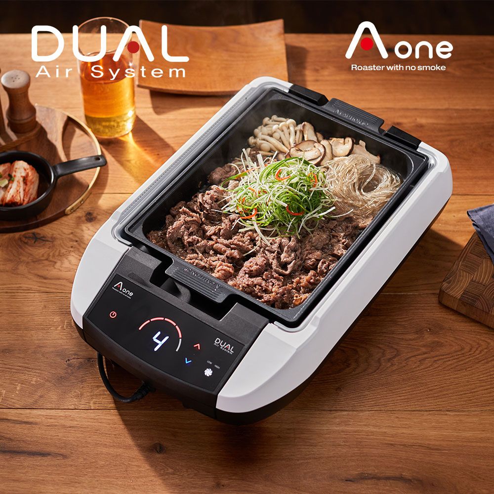 [에이원그릴] 프리미엄 연기없는 전기그릴 에이원 듀얼그릴 특허3종 국내생산 AOG-K200