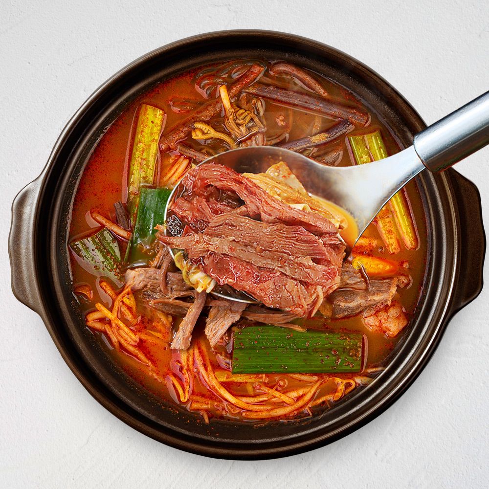 [원주 맛집] 잡내없는 보양식 '약초방' 푸짐한 흑염소 대파 육개장 (1.2kg)