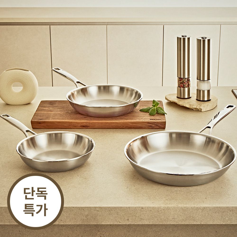 [미슐랭 셰프 Pick] 쿠자 316Ti 라인티탄 스킬렛•스퀘어 소테 5종