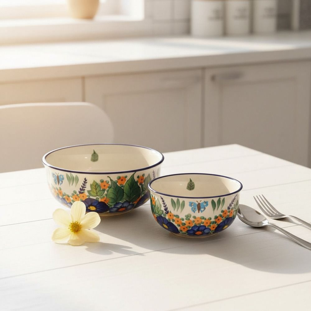 [파뷔에] 1+1 폴 블루 공기대접 세트 (공기1P+대접1P) 총2P