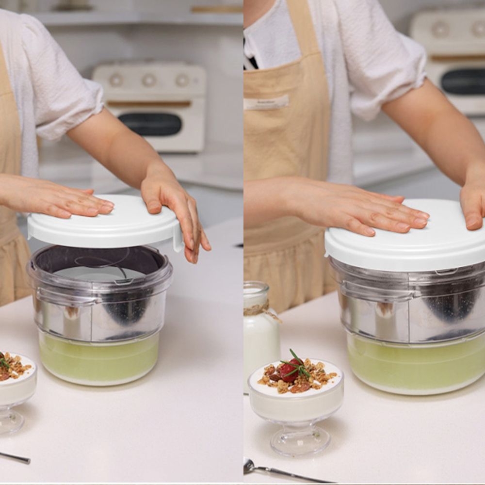 [부엉누리] 대용량 2.6L 유청분리기 그릭요거트 메이커 스텐리스 304