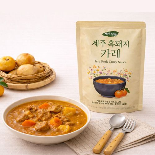 제주 흑돼지 즉석 카레 250g 3개