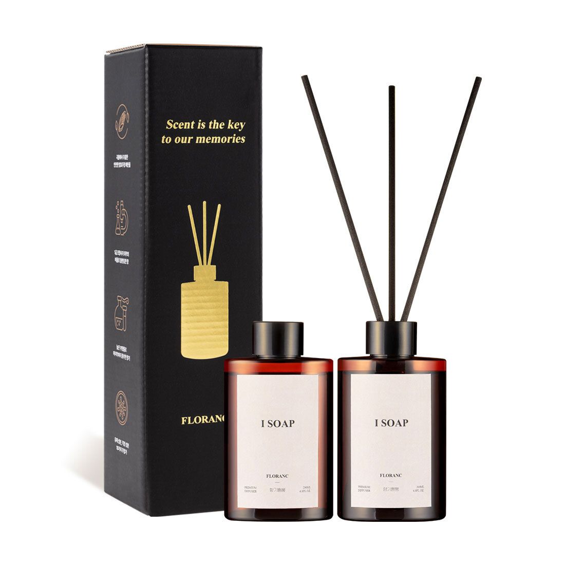 [플로랑] 실속형 디퓨저 향기뿜뿜 200ml x 2개