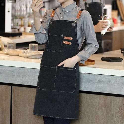 탄탄캔버스 방수앞치마 멀티포켓 길이조절형 컬러4종