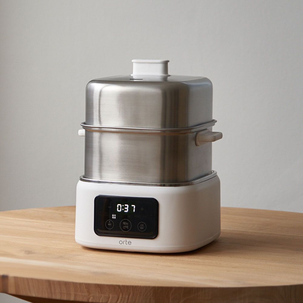 [오르테] 4L 스텐 2단 고온고압스팀 멀티찜기