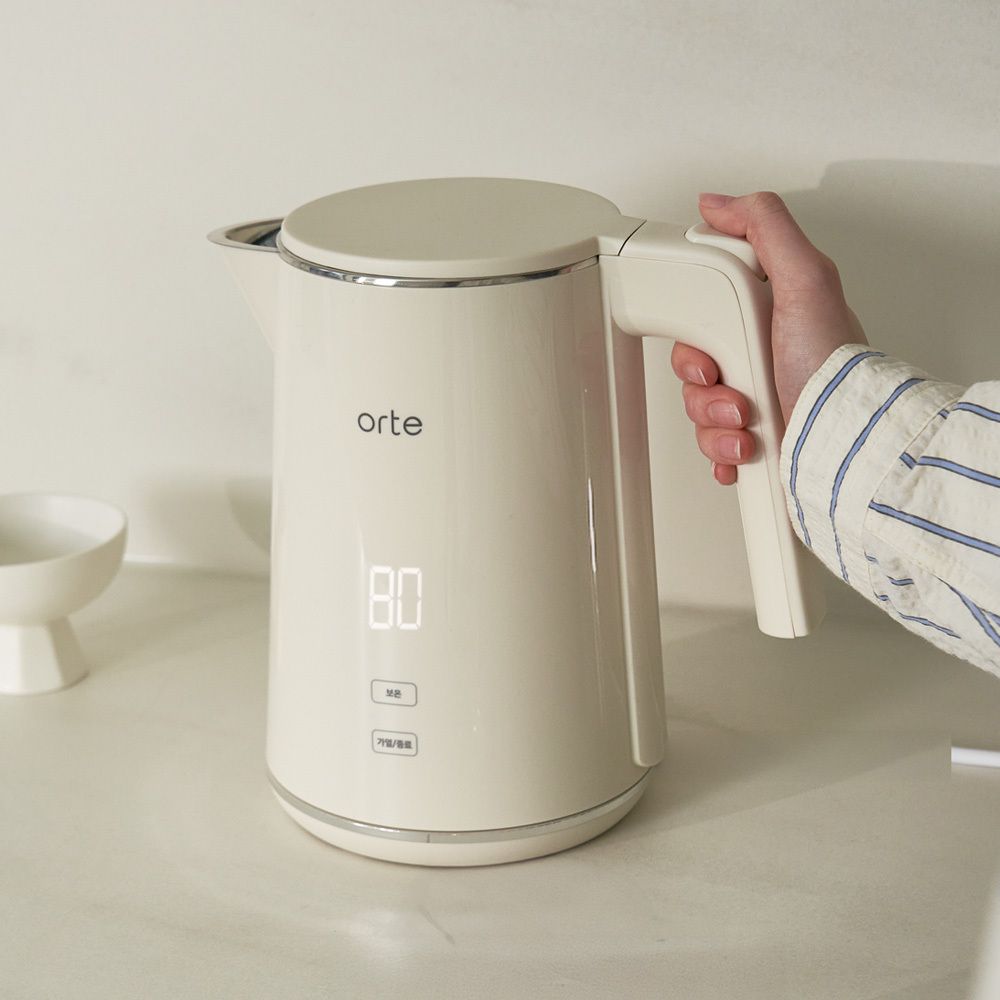 [오르테] 자동전원차단 보온 전기전기포트 1L