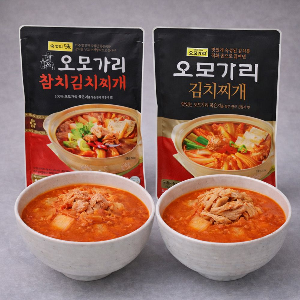 [마포 맛집] 60년 전통 오모가리 김치찌개 2종 골라담기 / 돼지김치찌개 참치김치찌개