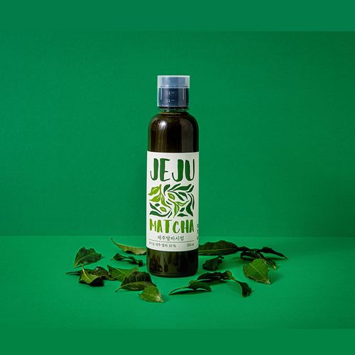 제주 돌코롬 유기농 카페시럽 300ml 3종 (말차/밀크티/호지차)