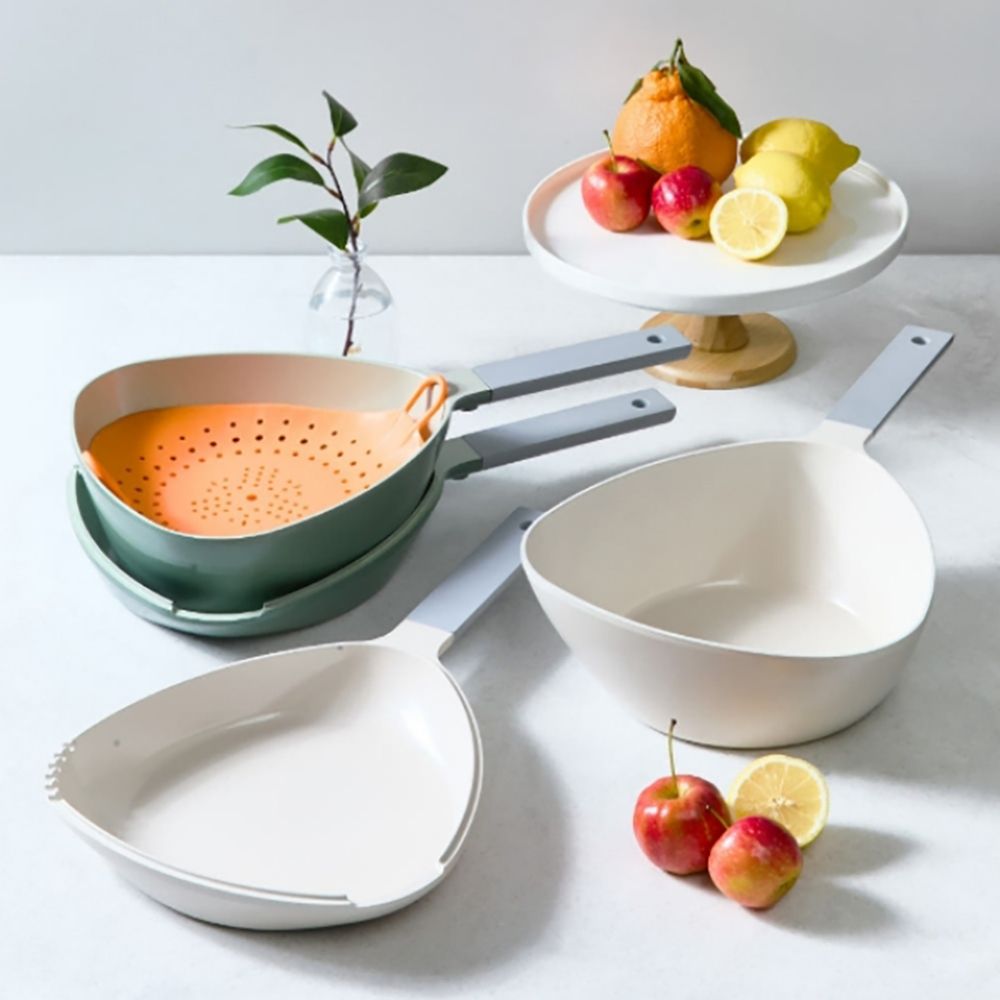 [ON+ON] 팬앤팟 세라믹 인덕션 프라이팬 냄비 세트(3종)