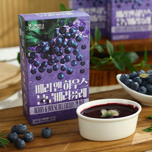 1+1 한포에40알! 100% 블루베리 퓨레 총2박스(28포)