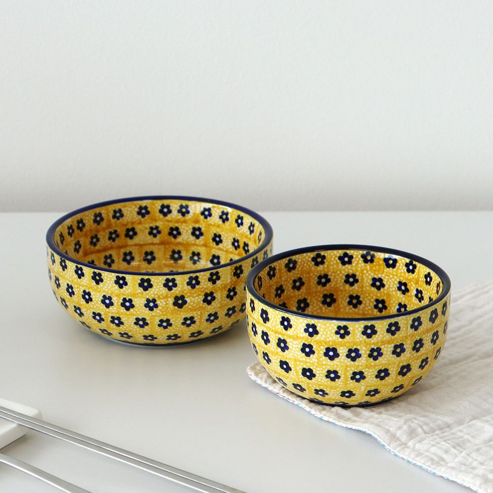 [파뷔에] 2+2 잘리피에 공기대접 2인세트 옐로우 (공기2+대접2)