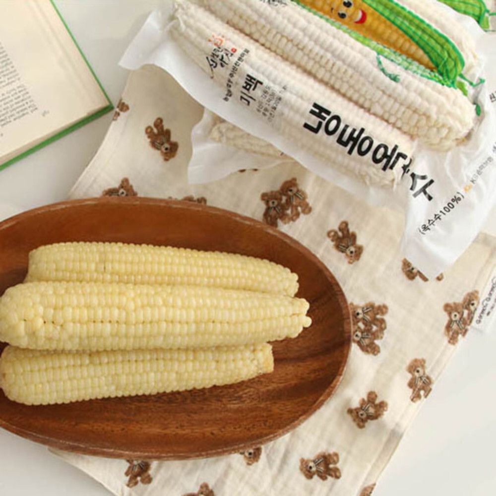 [프레시팜] 강원도 삶은 찰옥수수 3개입x5팩/12~16cm(냉동)
