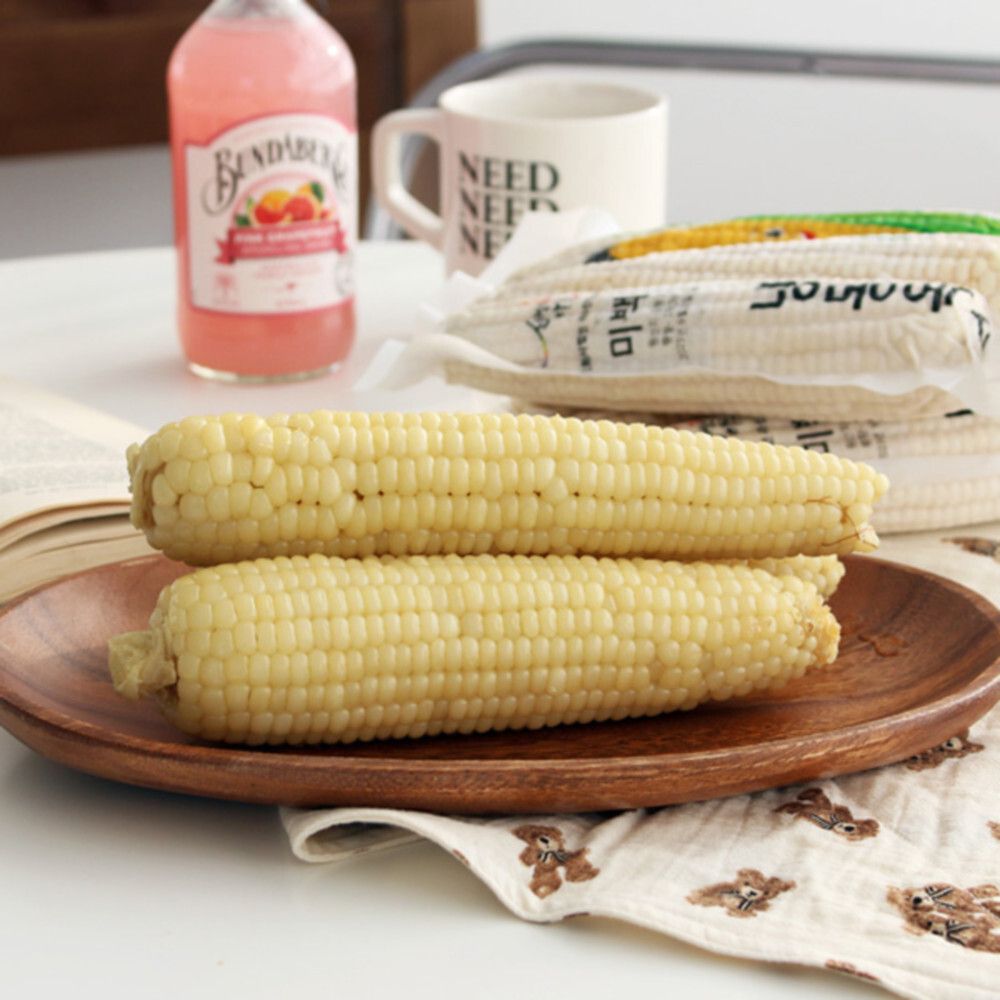 [프레시팜] 강원도 삶은 찰옥수수 3개입x5팩/16~20cm(냉동)