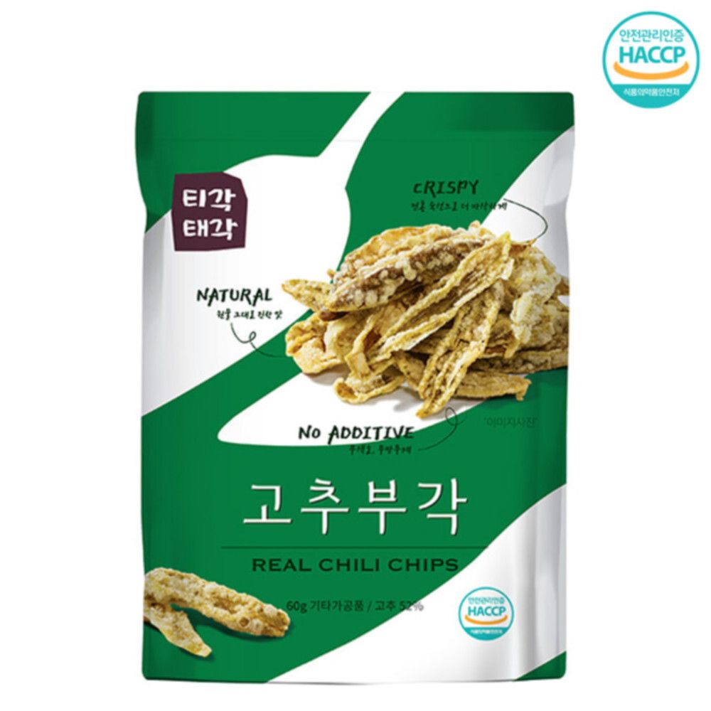 [맛다움] 속초명물 바삭바삭 고추 부각 60gx7개