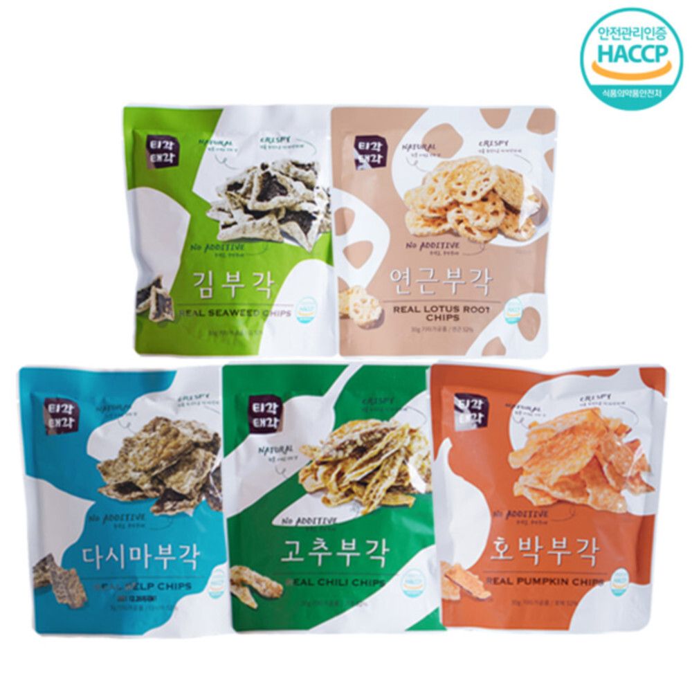 [맛다움] 속초명물 바삭바삭 부각(김+연근+다시마+호박+고추)x각30g