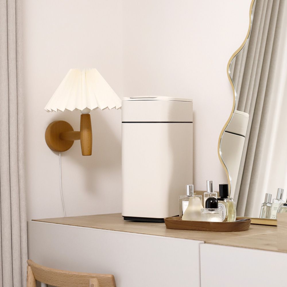  [다룸] 자동 센서 냄새차단 스마트 쓰레기통 휴지통 10L (날개형)