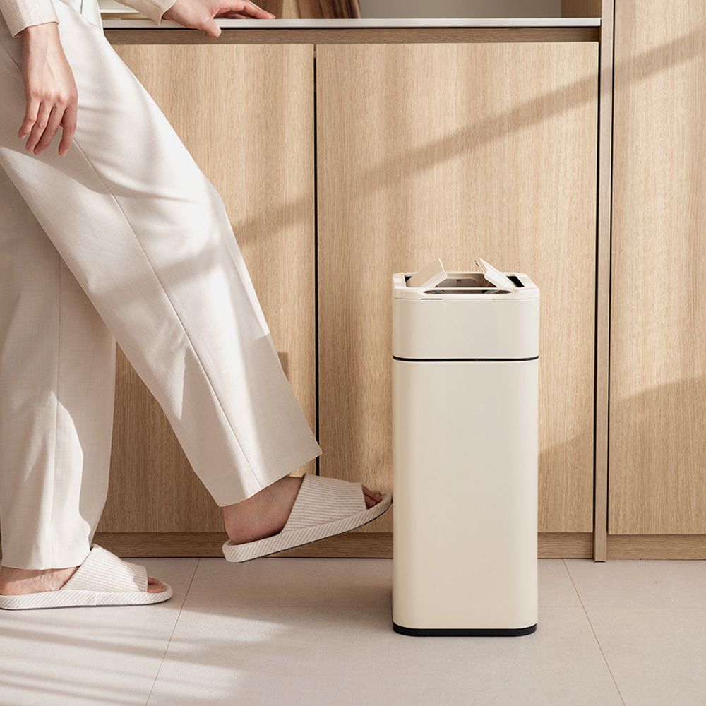  [다룸] 자동 센서 냄새차단 스마트 쓰레기통 휴지통 20L (날개형)