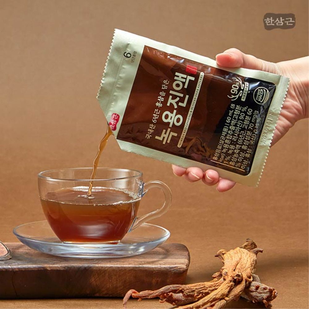 [한삼근] 국내산 6년근 홍삼을 담은 녹용진액 60ml x 30포 