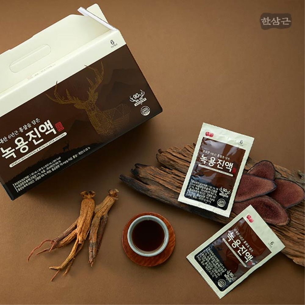 [한삼근] 국내산 6년근 홍삼을 담은 녹용진액 60ml x 30포 