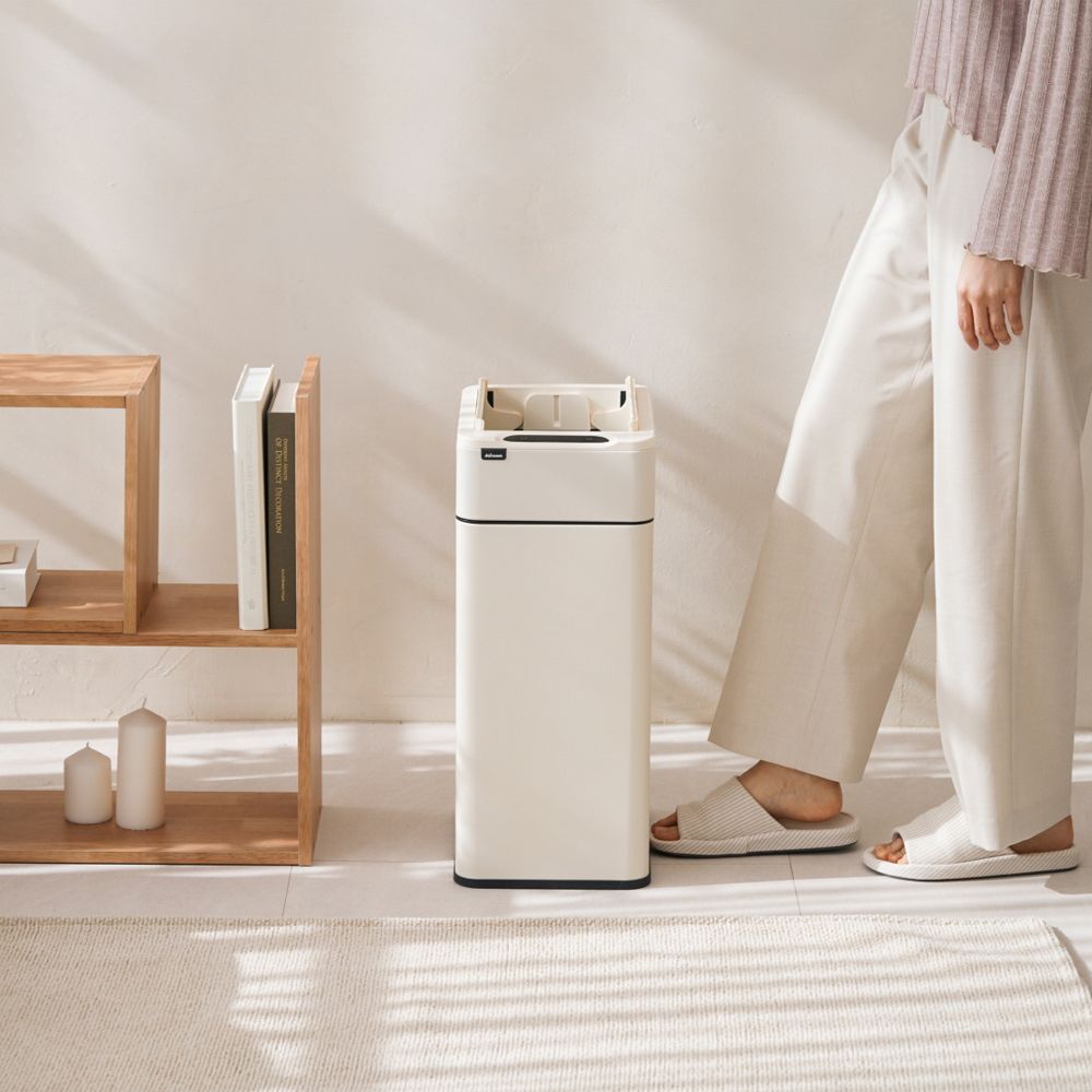  [다룸] 자동 센서 냄새차단 스마트 쓰레기통 휴지통 30L (날개형)