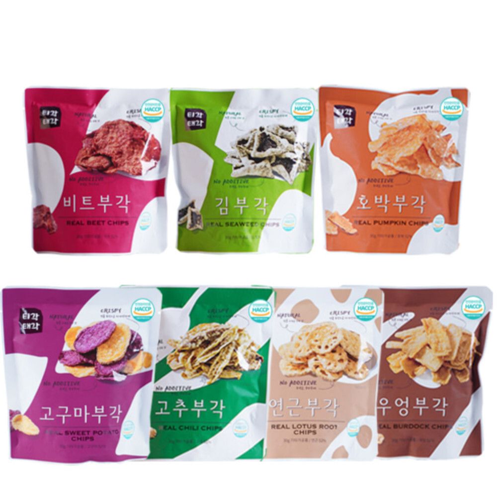 [맛다움] 속초명물 바삭바삭 부각(호박+고추+우엉+고구마+비트+김+연근)x각30g