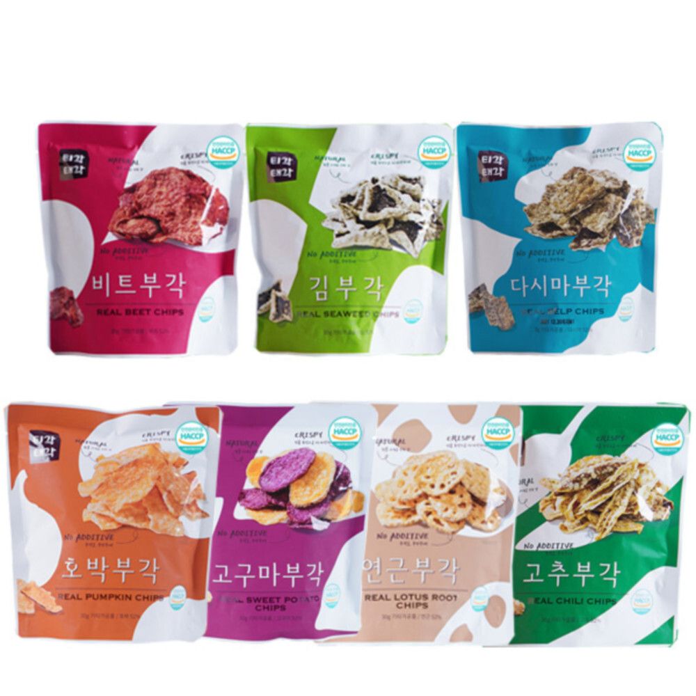 [맛다움] 속초명물 바삭바삭 부각(고구마+비트+김+연근+다시마+호박+고추)x각30g