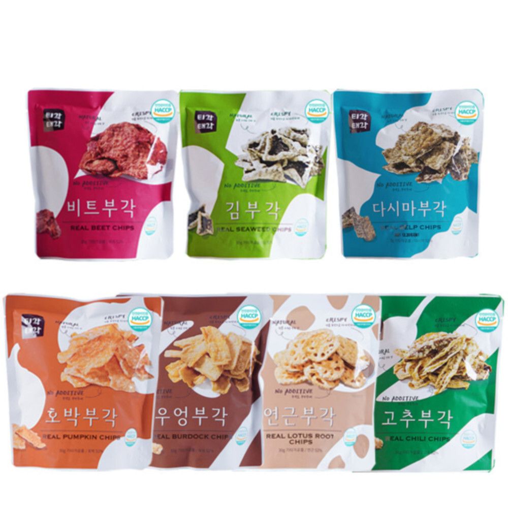 [맛다움] 속초명물 바삭바삭 부각(비트+김+연근+다시마+호박+고추+우엉)x각30g