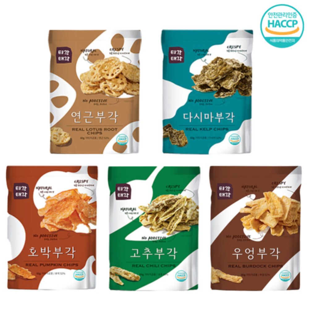 [맛다움] 속초명물 바삭바삭 부각(연근+다시마+호박+고추+우엉)x각60g