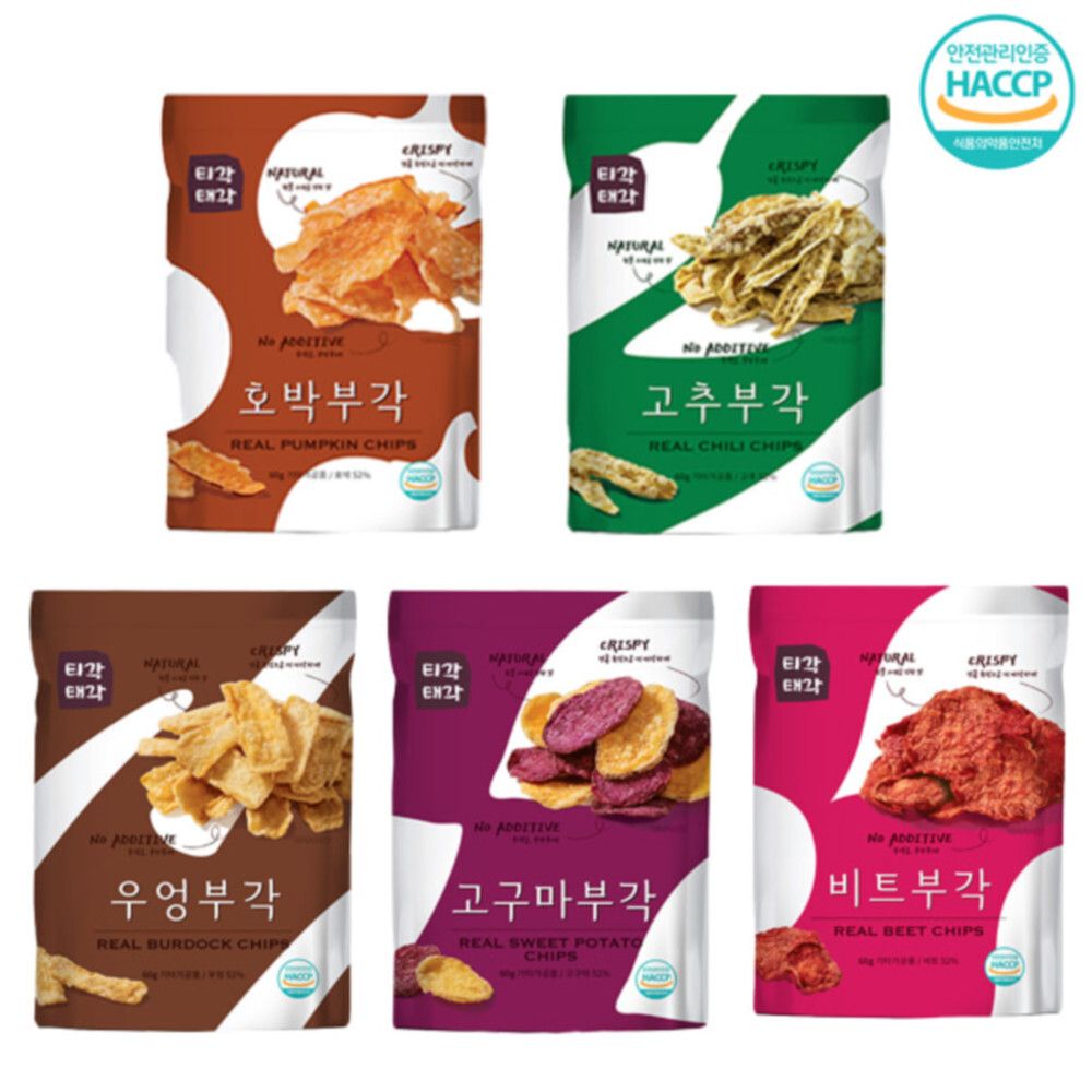 [맛다움] 속초명물 바삭바삭 부각(호박+고추+우엉+고구마+비트)x각60g