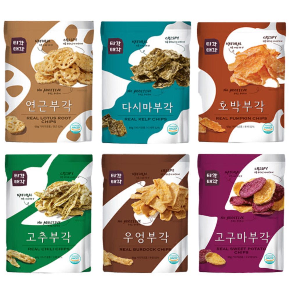[맛다움] 속초명물 바삭바삭 부각(연근+다시마+호박+고추+우엉+고구마)x각60g