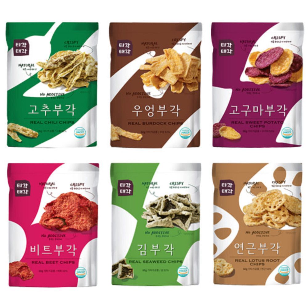 [맛다움] 속초명물 바삭바삭 부각(고추+우엉+고구마+비트+김+연근)x각60g